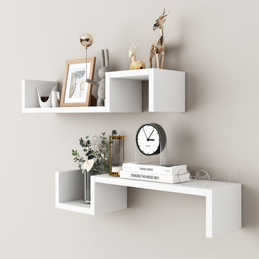 Wall Decoration With Shelves Placed On The Wall